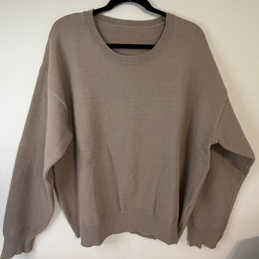 Tan 3XL lomg Sleeved Sweater